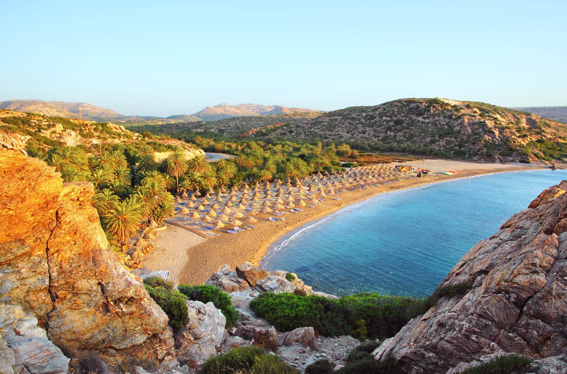 Lassithi Greece: The unique Vai beach and its palm forest